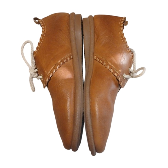 Pikolinos Tan Leather Oxfords Women's Leather Lace Up Flats Size 6 - Picture 5 of 10